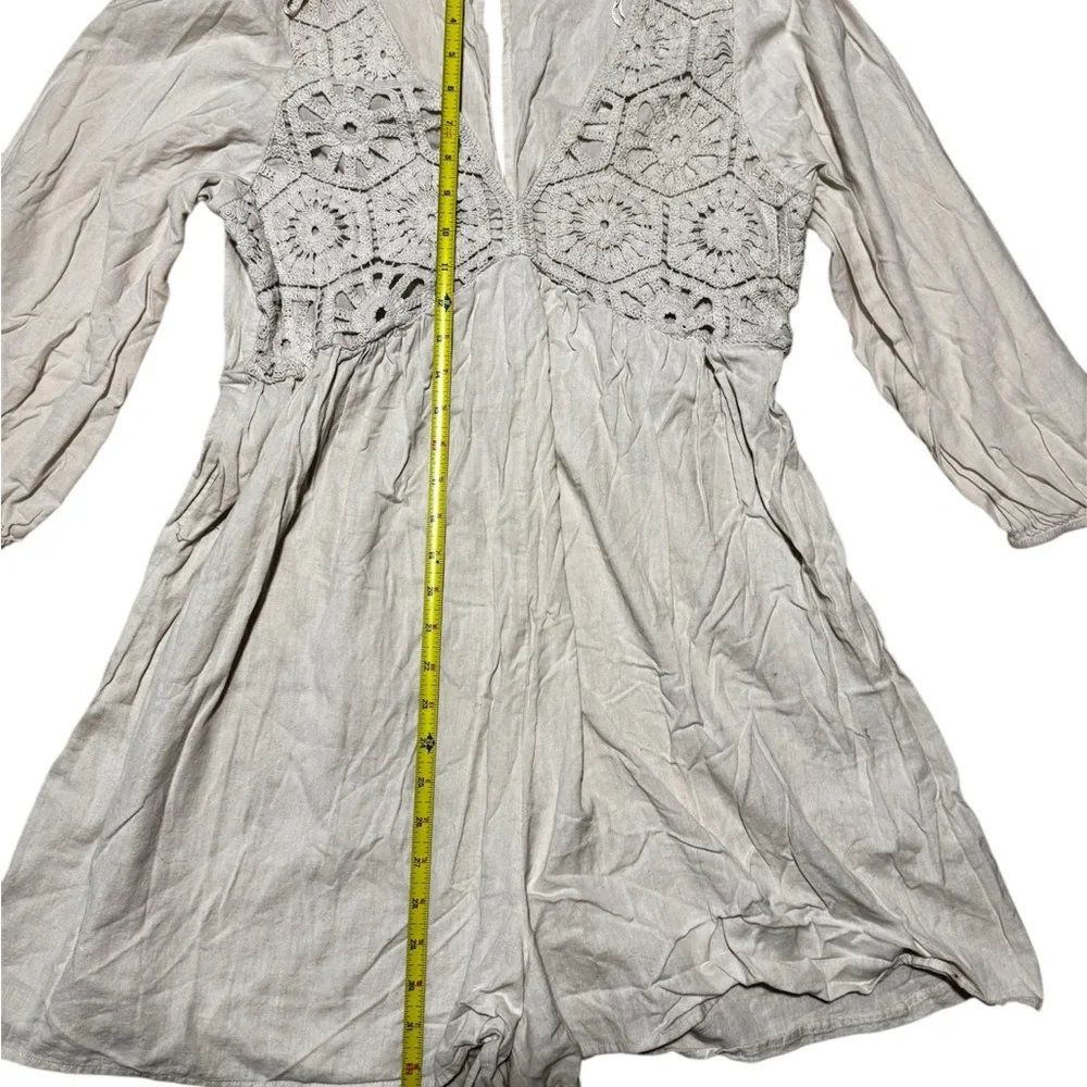 Zara Boho Crochet Babydoll Romper - Picture 8 of 9